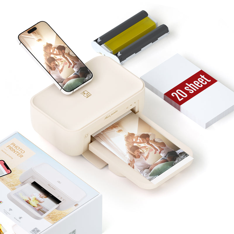 HPRT CP4100 Wi-Fi Wireless Instant Photo Printer 4x6 with 20 Sheets of Photo Paper