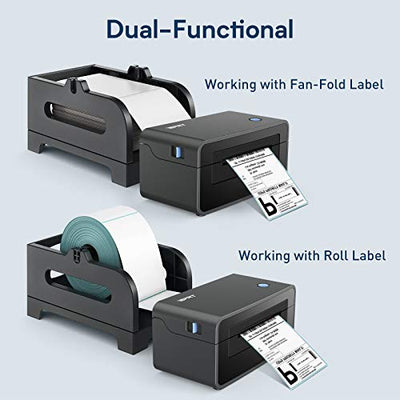 iDPRT Shipping Label Holder for Rolls and Fan Fold Labels