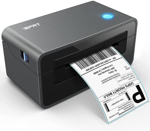 iDPRT SP410 Thermal Shipping Label Printer, 4x6 Label Printer (Black/Blue/Grey)