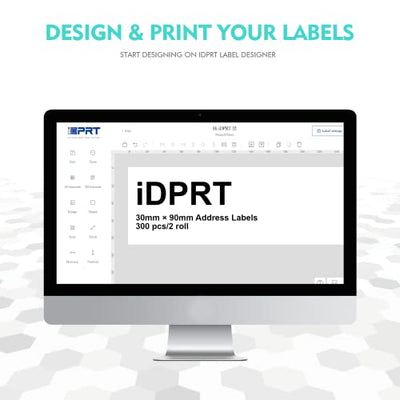 iDPRT Thermal Labels - 1-1/4"x3-1/2" Mailing Address Labels (30mm×90mm)
