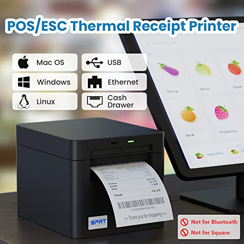 iDPRT SP900 Thermal Receipt Printer, POS Printer with Auto-Cutter