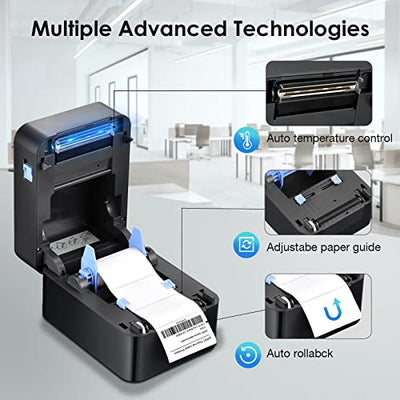 iDPRT SP320 Bluetooth Thermal Label Printer, Wireless Lable Maker With App