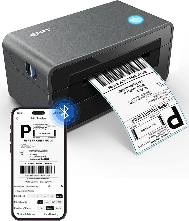 iDPRT 4x6  Bluetooth Thermal Label Printer SP410BT
