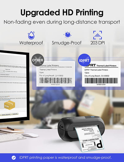 iDPRT 4×6 Thermal Label Printer for Shipping Packages SP450