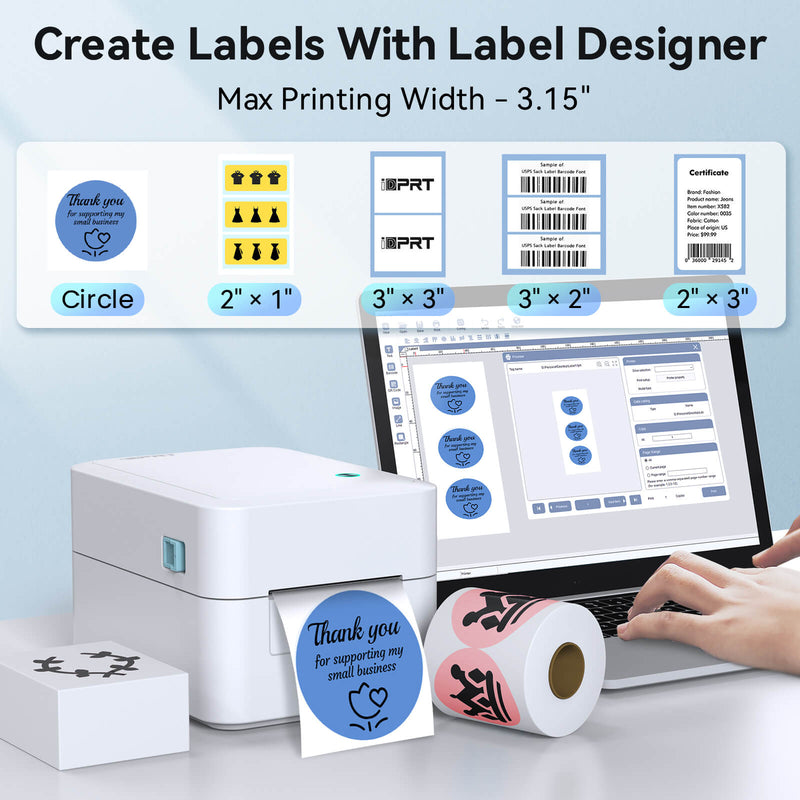 iDPRT Label Maker - 3" Thermal Label Printer